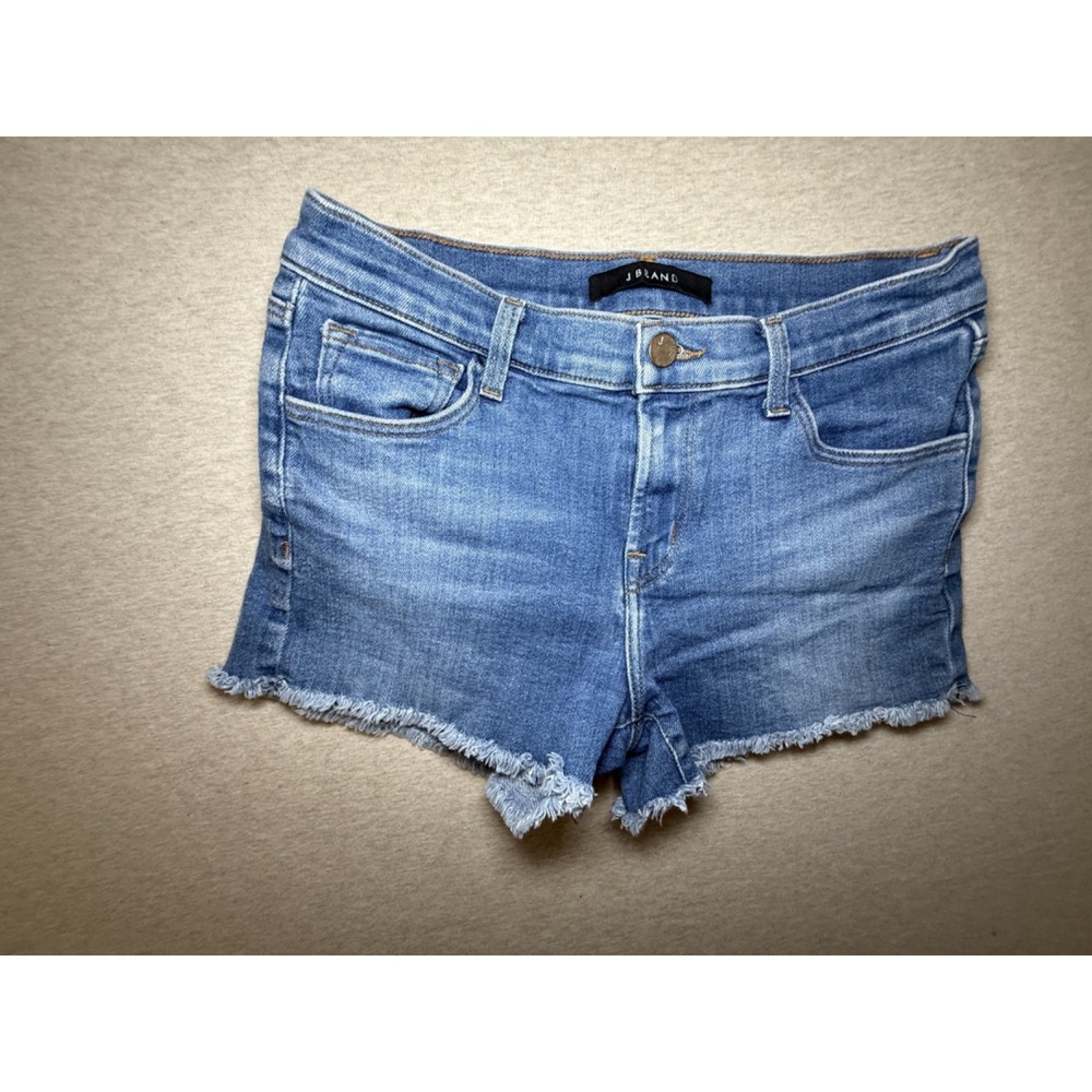 J Brand denim jean shorts. 24" waist. light wash blue jean